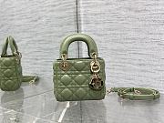 Dior Micro Lady Green 12x10x5cm - 1