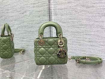 Dior Micro Lady Green 12x10x5cm