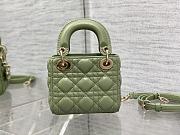 Dior Micro Lady Green 12x10x5cm - 5