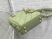 Dior Micro Lady Green 12x10x5cm - 3