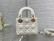 Dior Micro Lady White 12x10x5cm - 5