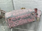 Dior Medium Lady D-Lite Bag Gray and Pink 24cm - 5