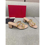 Valentino Roman Stud Beige Heel 6cm - 1