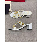 Valentino Roman Stud White Heel 6cm - 2