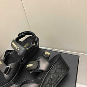 Chanel Leather Sandals Black - 3