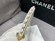 Chanel 23P Small Coco Handle Bag Caviar White 23cm - 2