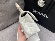 Chanel 23P Small Coco Handle Bag Caviar White 23cm - 3