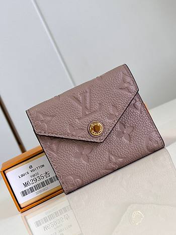 Louis Vuitton LV Zoé Wallet Gray 9.5 x 7.5 x 3 cm