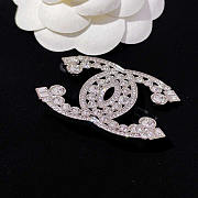 Chanel CC Crystal Brooch - 2