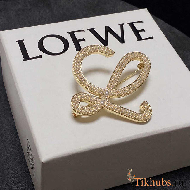 Loewe Embellished Brooch - 1