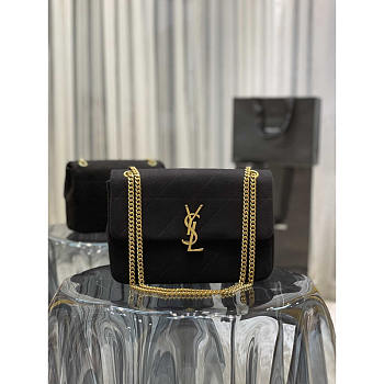 YSL Jamie Medium In Jersey Black 24x15.5x16.5cm