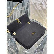 YSL Jamie Medium In Jersey Black 24x15.5x16.5cm - 6