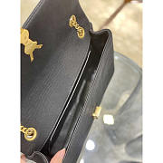 YSL Jamie Medium In Jersey Black 24x15.5x16.5cm - 5