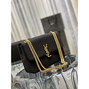 YSL Jamie Medium In Jersey Black 24x15.5x16.5cm - 4