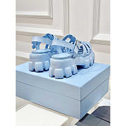 Prada Foam Rubber Sandals Blue - 2