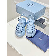 Prada Foam Rubber Sandals Blue - 3