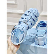 Prada Foam Rubber Sandals Blue - 5