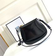 Prada Cleo Brushed Leather Mini Bag Black 17x14.5x3cm - 5