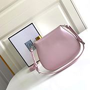 Prada Cleo Brushed Leather Mini Bag Pink 17x14.5x3cm - 5