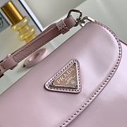 Prada Cleo Brushed Leather Mini Bag Pink 17x14.5x3cm - 4