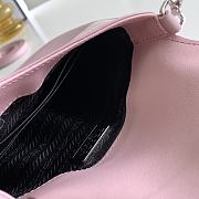 Prada Cleo Brushed Leather Mini Bag Pink 17x14.5x3cm - 3