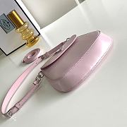 Prada Cleo Brushed Leather Mini Bag Pink 17x14.5x3cm - 2