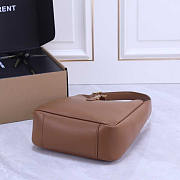 YSl Le 5 a 7 Soft Small Hobo Bag In Smooth Leather Brown 23x22x8cm - 5