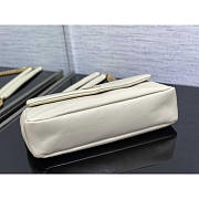 YSL Calypso Bag In Lambskin White 26x14x7xcm - 5