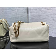 YSL Calypso Bag In Lambskin White 26x14x7xcm - 4