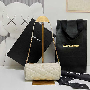 YSL Sade Mini Tube Bag White Size 20 x 10 x 10 cm