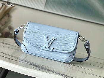 Louis Vuitton LV Buci Blue 24.5 x 15.5 x 9 cm