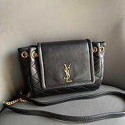 YSL Mini Nolita In Lambskin Black 18x13x6cm - 1