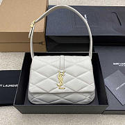 YSL Le 57 Hobo White Shoulder Bag 24x18x5.5cm - 1