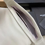 YSL Le 57 Hobo White Shoulder Bag 24x18x5.5cm - 6