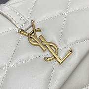 YSL Le 57 Hobo White Shoulder Bag 24x18x5.5cm - 3