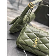 YSL Le 57 Hobo Green Shoulder Bag 24x18x5.5cm - 6