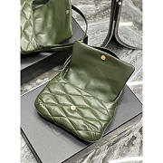 YSL Le 57 Hobo Green Shoulder Bag 24x18x5.5cm - 4