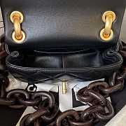 Chanel Mini Flap Bag Lambskin Wenge Wood Gold Black 11x18x7cm - 3