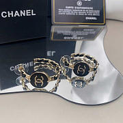 Chanel Metal CC Earrings Gold And Black - 2