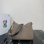 Prada Leather Bag Grey 32x25.5x7.5cm - 2