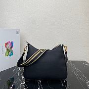 Prada Leather Bag Black 32x25.5x7.5cm - 3