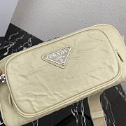 Prada Nappa Antique Leather Multi-pocket Beige Bag 22x10.5x7cm - 5