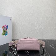 Prada Nappa Antique Leather Multi-pocket Pink Bag 22x10.5x7cm - 3