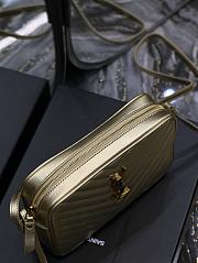 YSL Lou Camera Gold Bag 23x16x6cm - 5