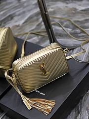 YSL Lou Camera Gold Bag 23x16x6cm - 2