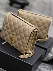 YSL Quilted Becky shoulder Bag Beige 25x17x7cm - 3