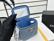 Chanel Mini 23P Vanity Case Blue Denim 11x8.5x7cm - 4