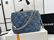 Chanel 23P Hobo Bag Blue Denim 13x18x7cm - 1