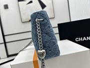 Chanel 23P Hobo Bag Blue Denim 13x18x7cm - 5