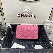 Chanel Classic Flap Bag Lambskin Pink Gold 20cm - 2